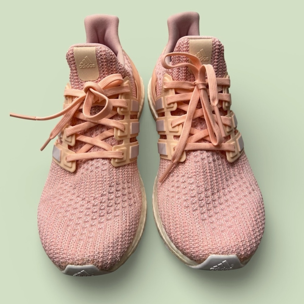 Adidas Women's Peach Athletic Sneakers